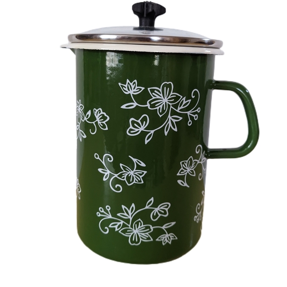 Temptations Kitchen Vintage Temptations Old World Enamel Multipot